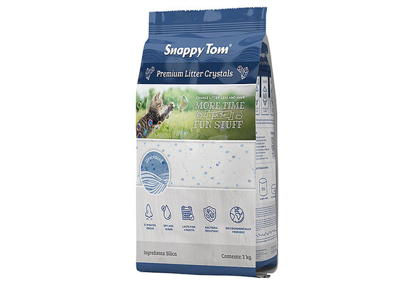 Snappy Tom Premium Crystal Cat Litter Unscented 2kg