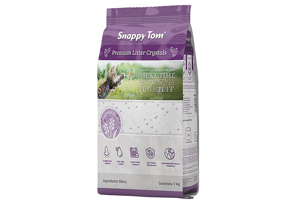 Snappy Tom Premium Crystal Cat Litter Lavender Scent 2kg
