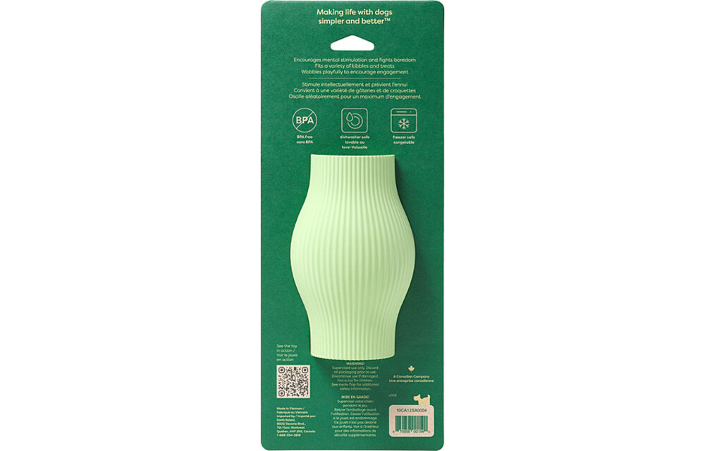 Earth Rated Rubber Treat Toy Green Large
