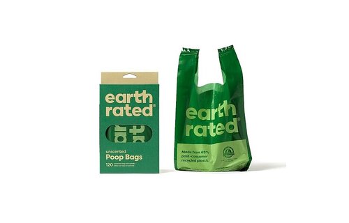 Earth Rated Bio Poop Bags Unscented with Handle 120pk