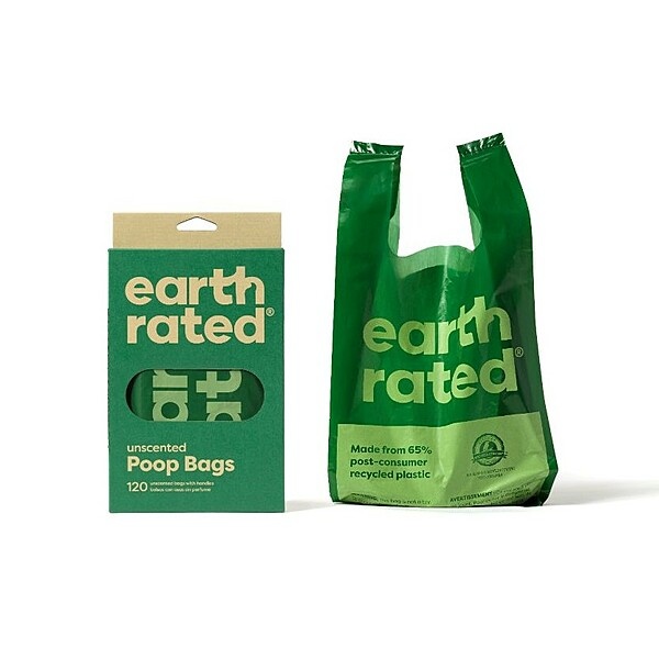 Earth Rated Bio Poop Bags Unscented with Handle 120pk