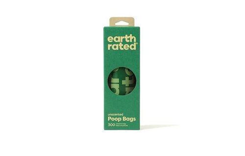 Earth Rated Bio Poop Bags Unscented 300pk Roll