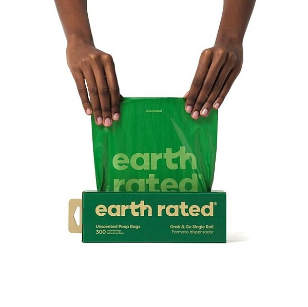 Earth Rated Bio Poop Bags Unscented 300pk Roll