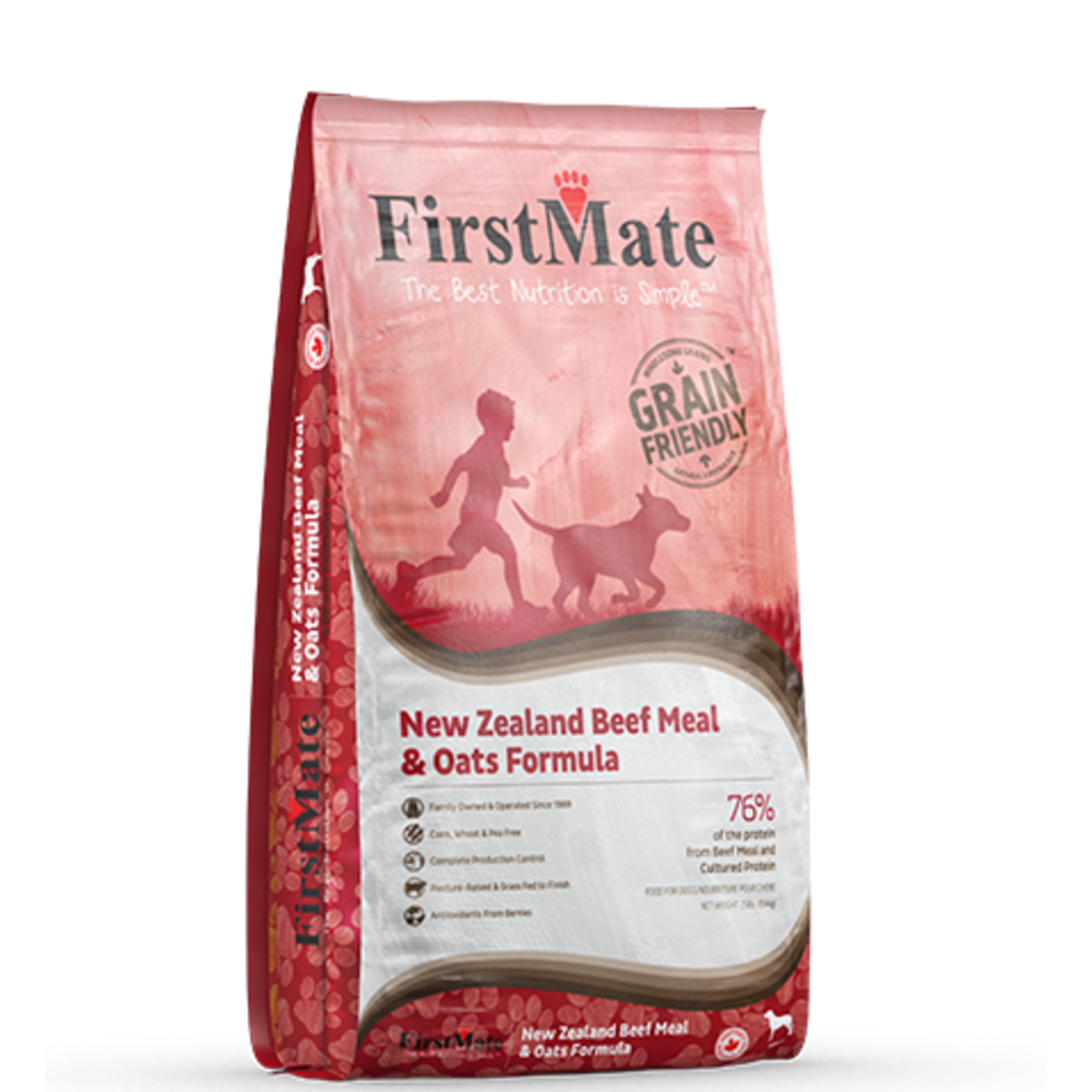 First Mate Dog Grain Friendly New Zealand Beef Meal Oats 5lb