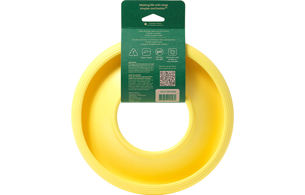 Earth Rated Flyer Toy Yellow Large
