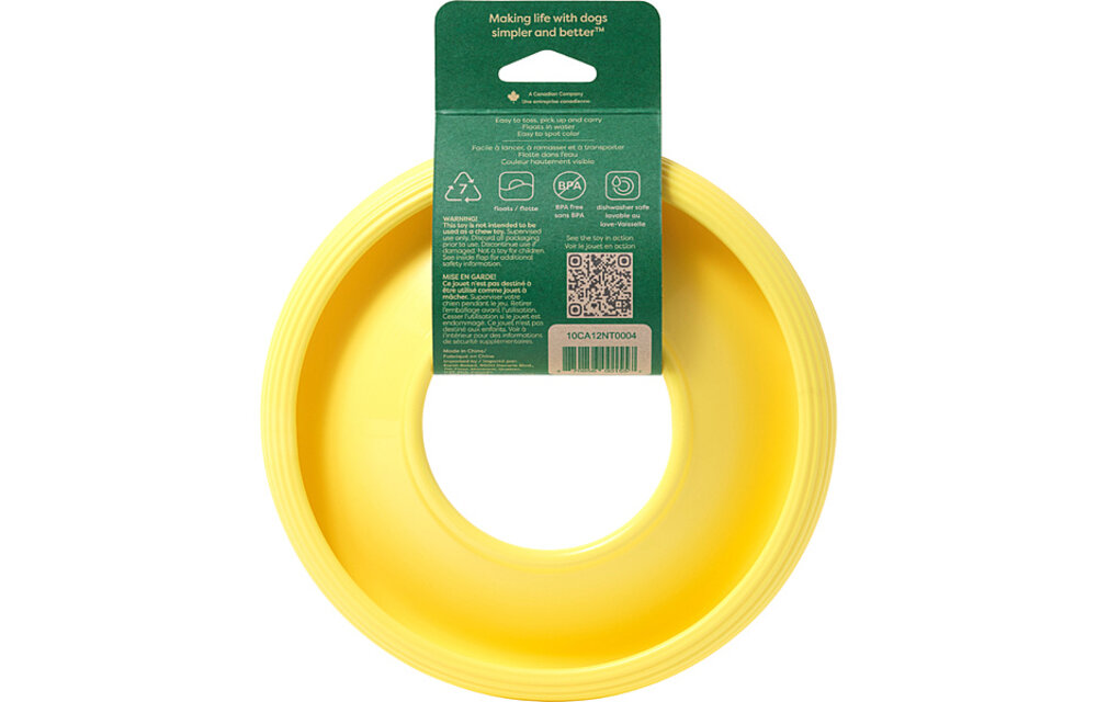 Earth Rated Flyer Toy Yellow Small