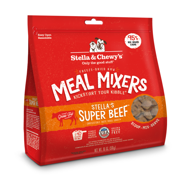 Stella & Chewy’s Dog FD Meal Mixers Beef 18oz