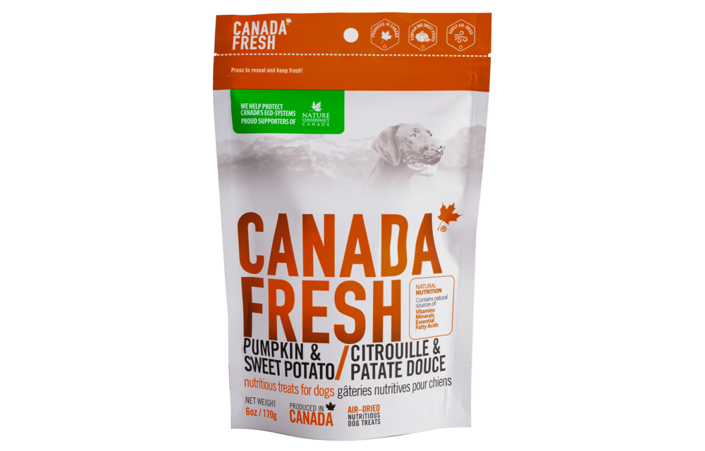 Canada Fresh Pumpkin & Sweet Potato Dog Treats 170g