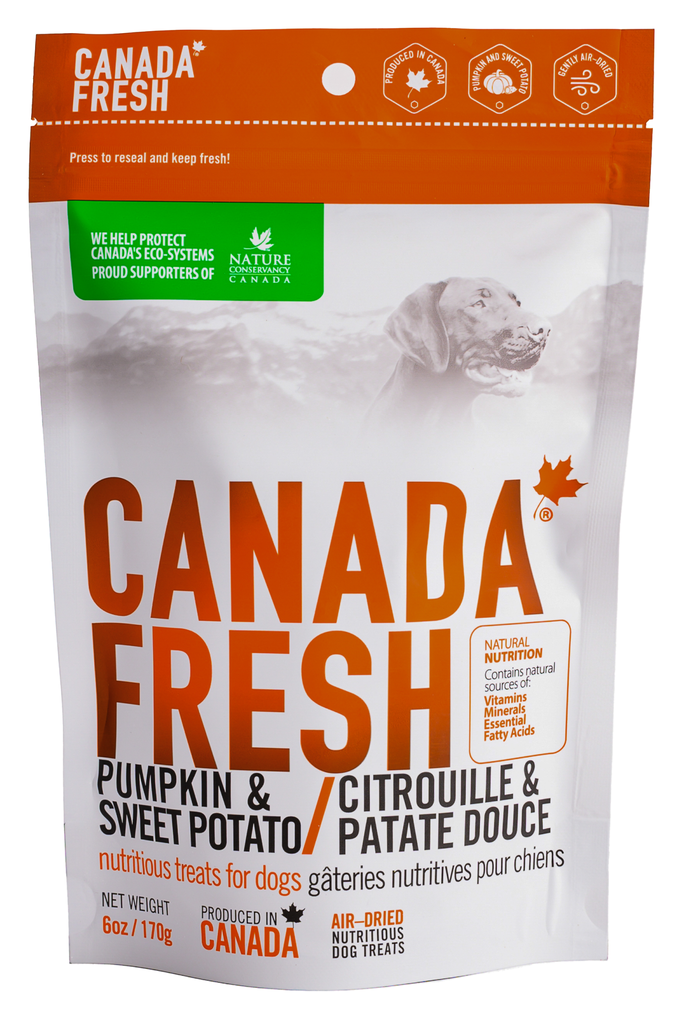 Canada Fresh Dog Treats Pumpkin & Sweet Potato 170g