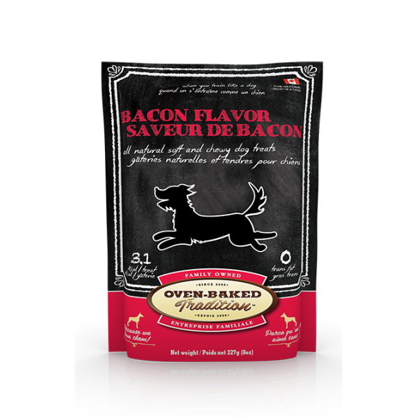 Oven-Baked Tradition Dog Treat Bacon 8oz