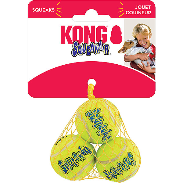 Kong AirDog Squeaker Tennis XSmall 3pk