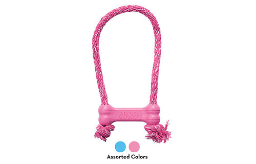 Kong Puppy Goodie Bone w/Rope XSmall