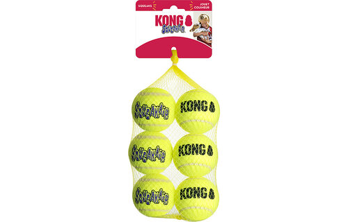 Kong Squeaker Tennis Balls Medium 6pk