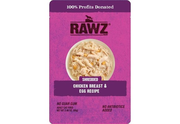 RAWZ Shredded Chicken & Egg 69g Cat