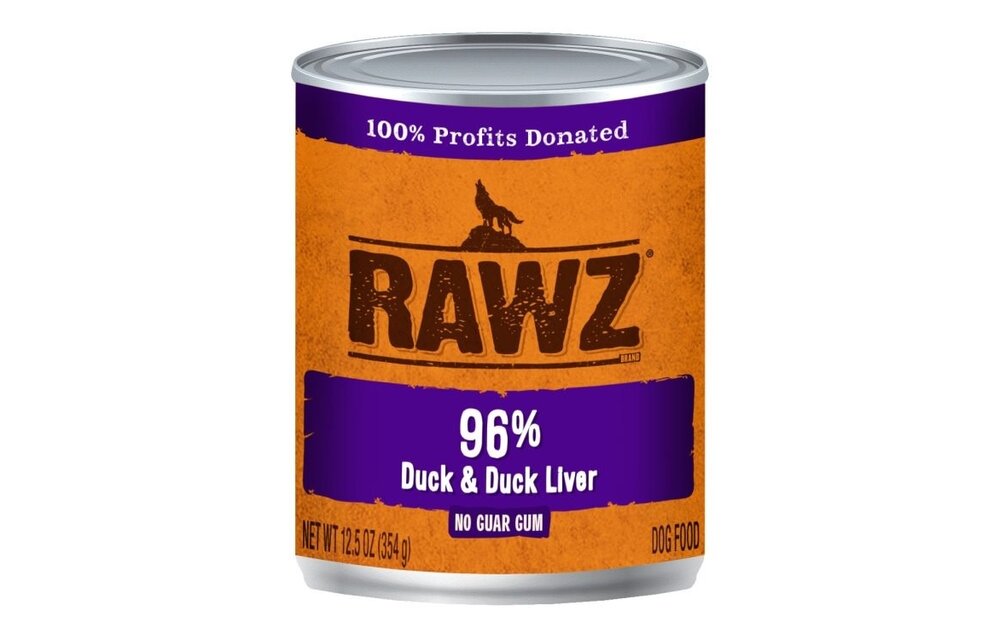 RAWZ 96% Duck & Duck Liver 354g Dog
