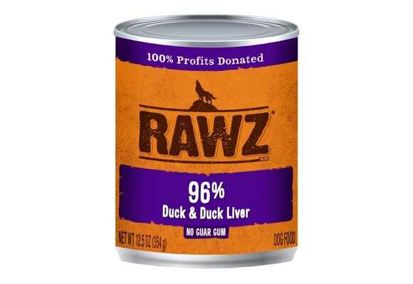 RAWZ 96% Duck & Duck Liver 354g Dog