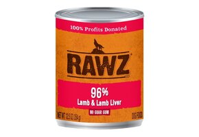 RAWZ 96% Lamb & Lamb Liver 354g Dog