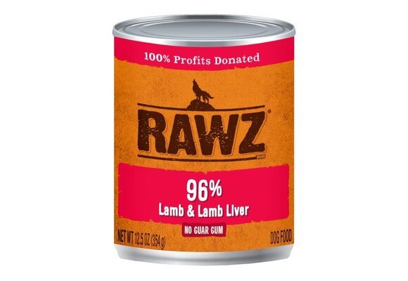 RAWZ 96% Lamb & Lamb Liver 354g Dog
