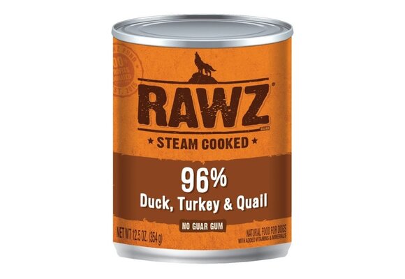 RAWZ 96% Duck, Turkey & Quail 354g Dog