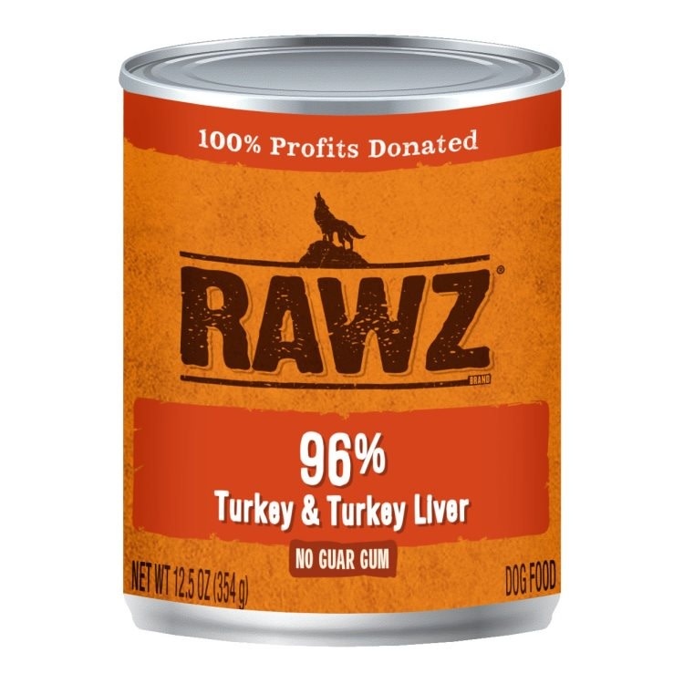 RAWZ 96% Turkey & Turkey Liver 354g Dog
