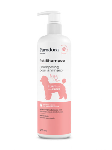 Purodora Pet Shampoo for Curly Coats 500ml