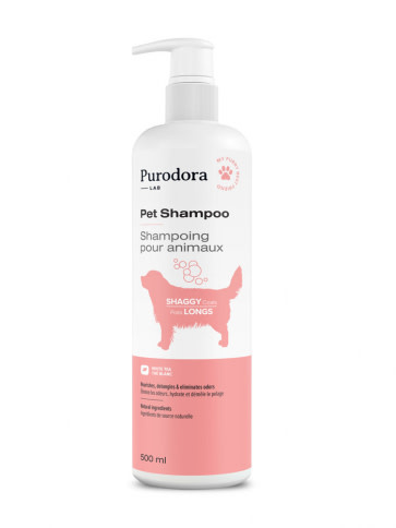 Purodora Pet Shampoo for Shaggy Coats 500ml