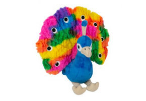Tall Tails Plush Peacock Squeaker Toy