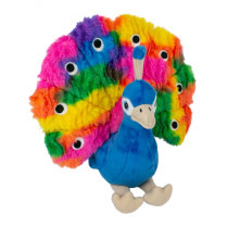 Tall Tails Plush Peacock Squeaker Toy