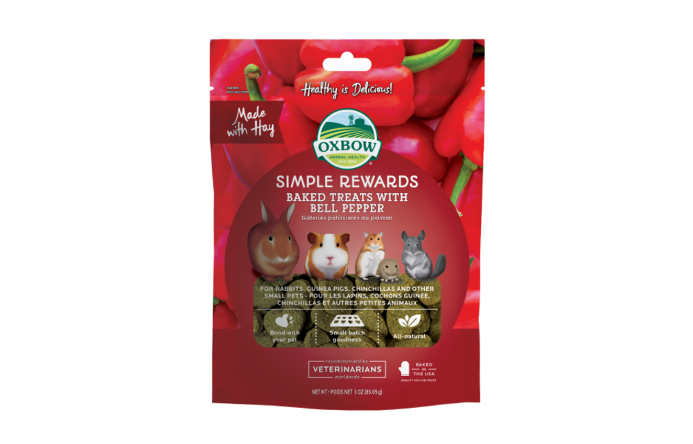 OXBOW Simple Rewards Baked Treats w/ Bell Pepper 3oz