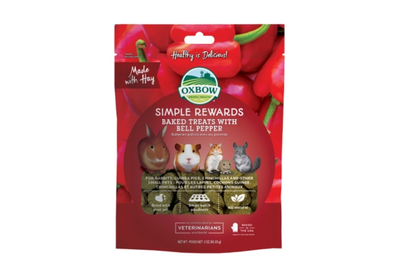 OXBOW Simple Rewards Baked Treats w/ Bell Pepper 3oz