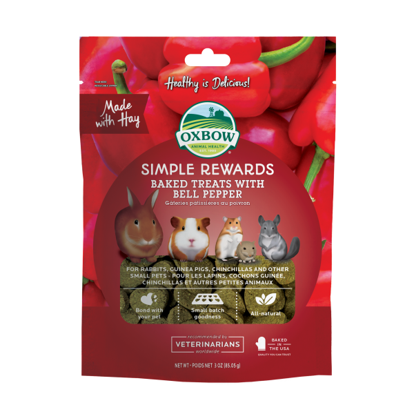 OXBOW Simple Rewards Baked Treats w/ Bell Pepper 3oz