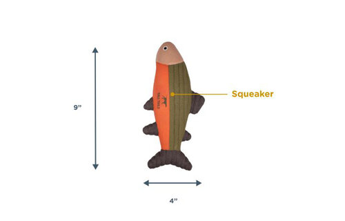Tall Tails Latex Fish Squeaker Toy