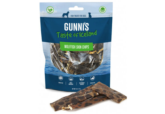 Gunni's Wolffish Skin Chips 9oz