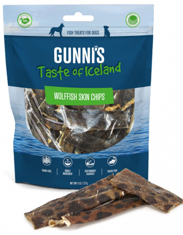 Gunni's Wolffish Skin Chips 9oz