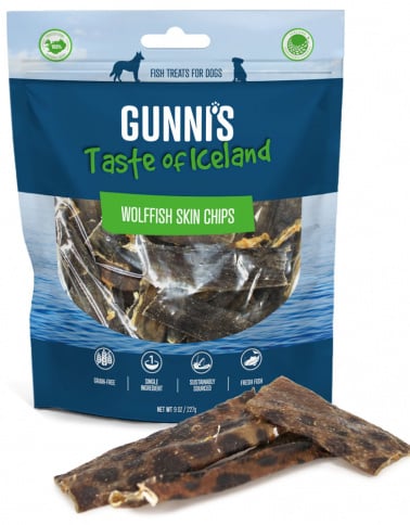 Gunni's Wolffish Skin Chips 9oz