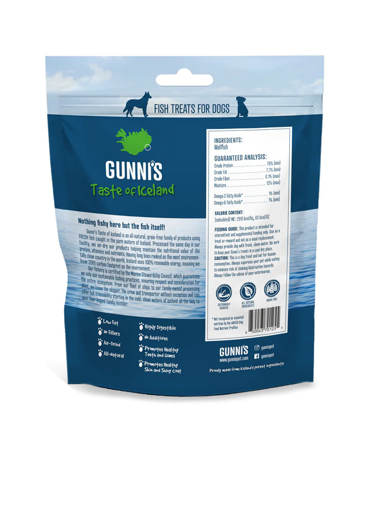 Gunni's Wolffish Skin Chips 9oz