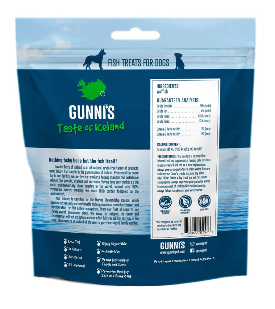 Gunni's Wolffish Baby Bites 2.5oz