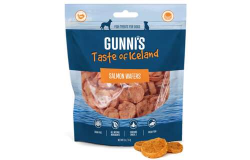 Gunni's Salmon Wafers 5oz