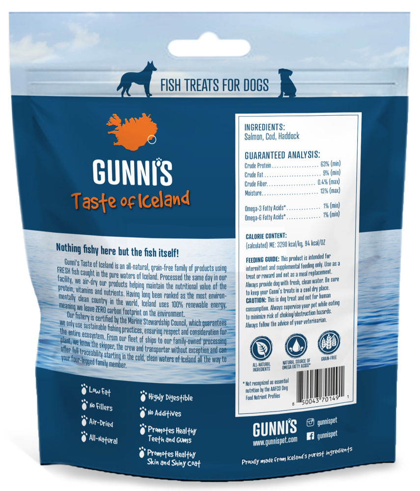 Gunni's Salmon Wafers 5oz