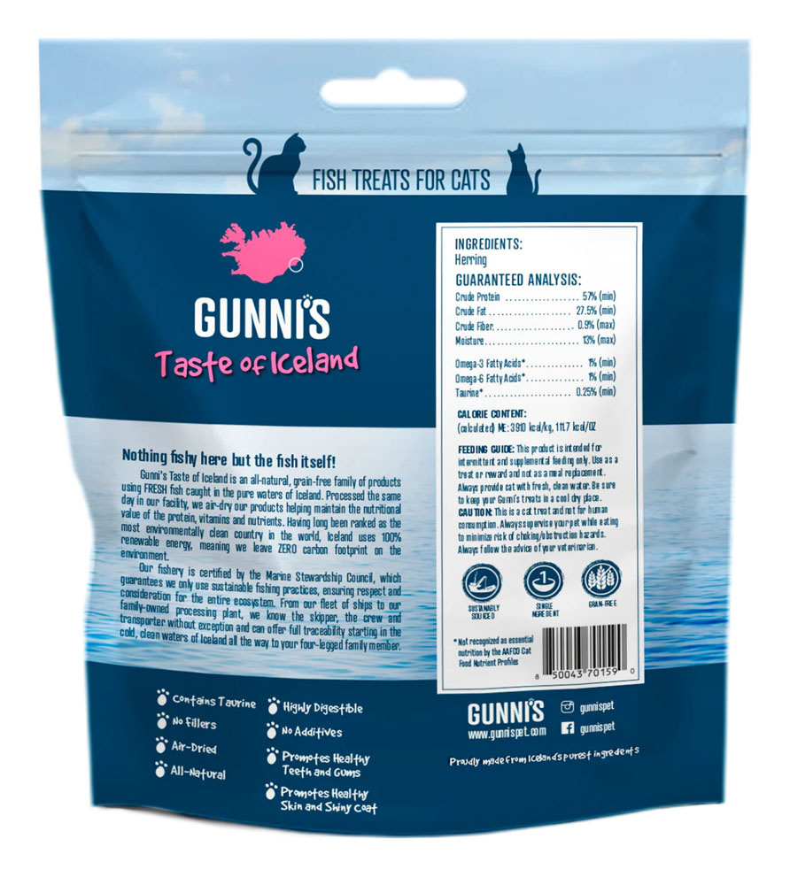 Gunni's Cat Whole Herring 1.5oz