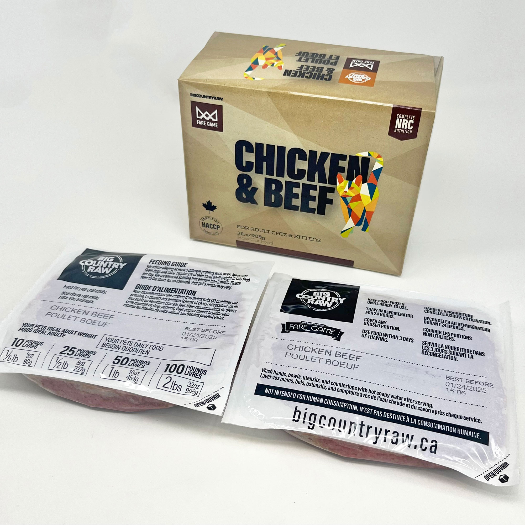 Fare Game Chicken & Beef 4x1/2lb
