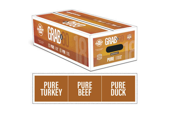 Big Country Raw Grab N Go Pure Deal Dog 9 x 2 lb