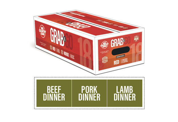 Big Country Raw Grab N Go Red Deal Dog 9 x 2 lb
