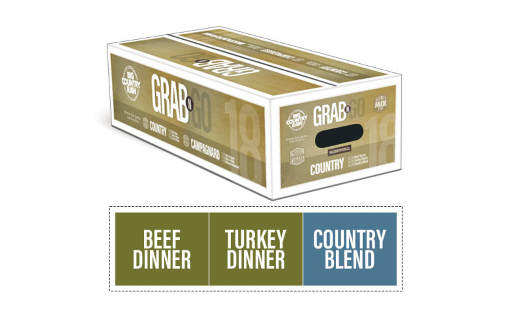 Big Country Raw Grab N Go Country Deal Dog 9 x2 lb