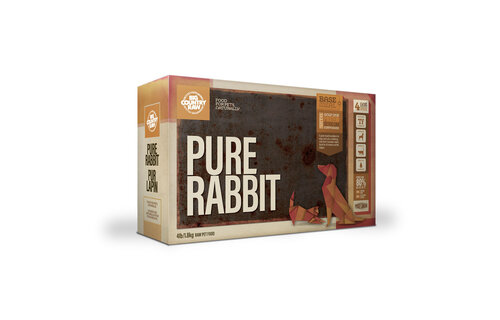 Big Country Raw Pure Rabbit Dog 4 x 1 lb Ctn