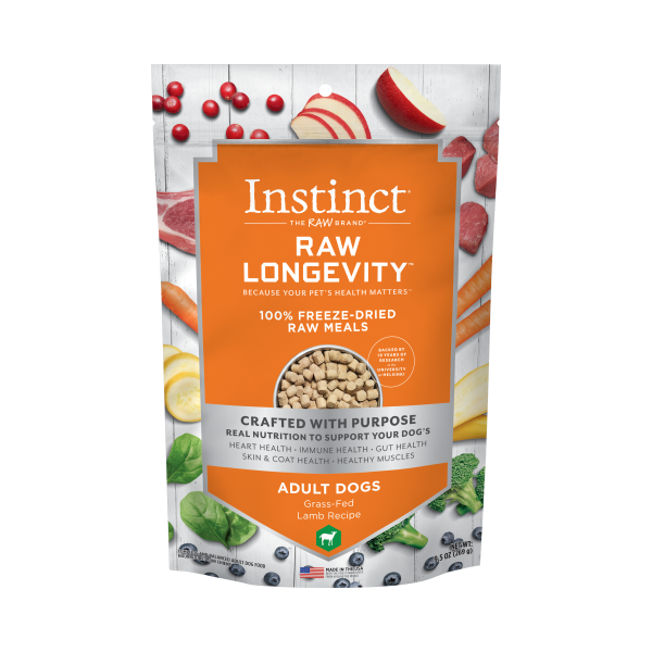 Instinct Dog Raw Longevity Freeze Dried Meals Lamb 9.5oz