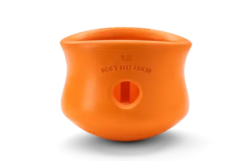 West Paw Toppl Large 4" Tangerine