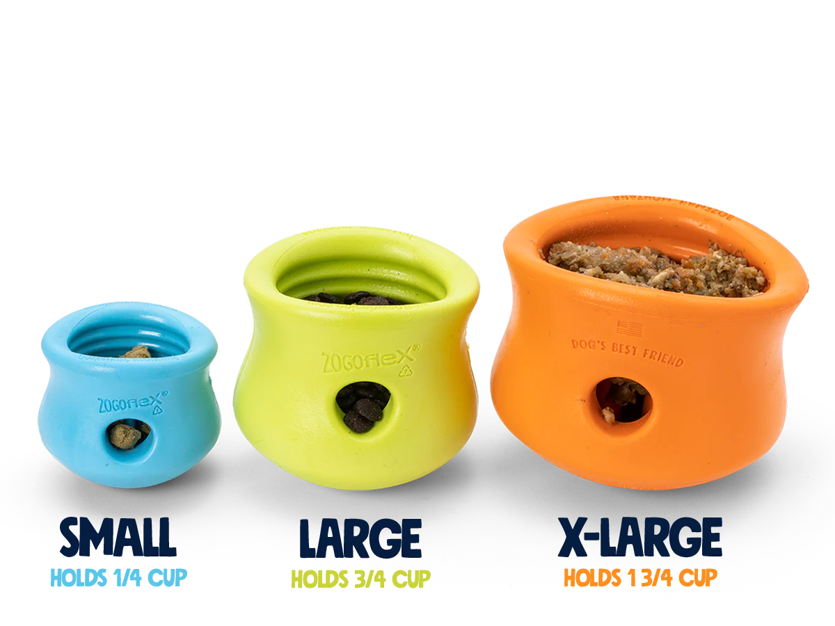 West Paw Toppl Large 4" Tangerine