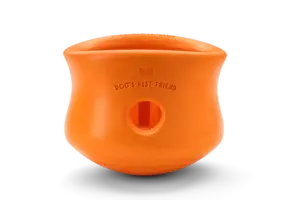 West Paw Toppl Small 3" Tangerine