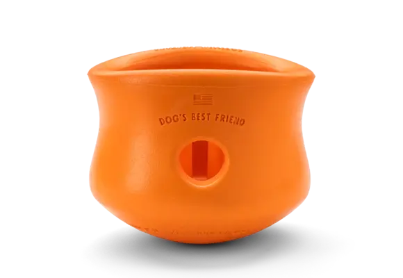 West Paw Toppl Small 3" Tangerine